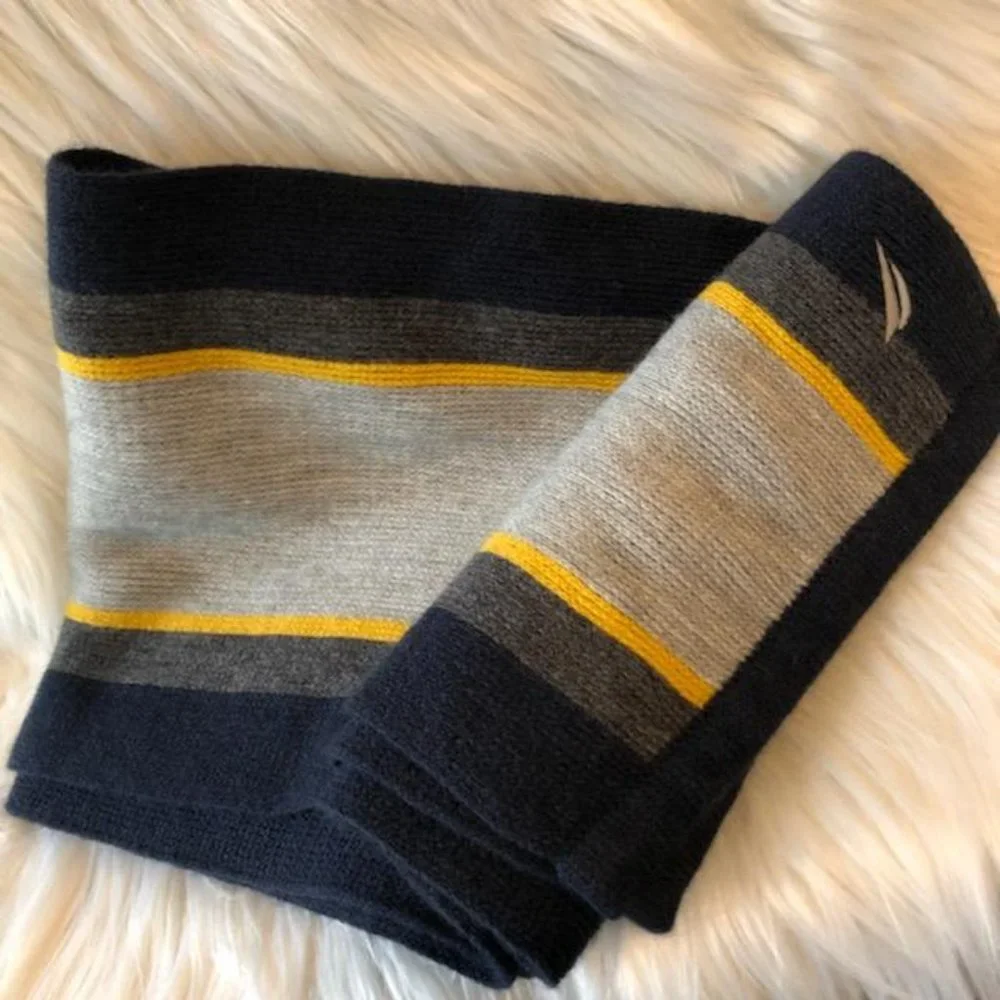 Nautica Knit Striped Scarf